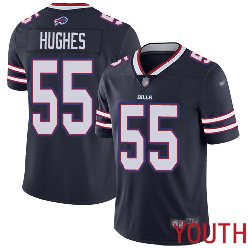 Youth Buffalo Bills #55 Jerry Hughes Limited Navy Blue Inverted Legend NFL Jersey